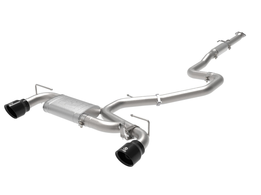 aFe Takeda 3 IN 304 Stainless Steel Cat-Back Exhaust System w/ Black Tip - Hyundai Veloster N 2021-2022