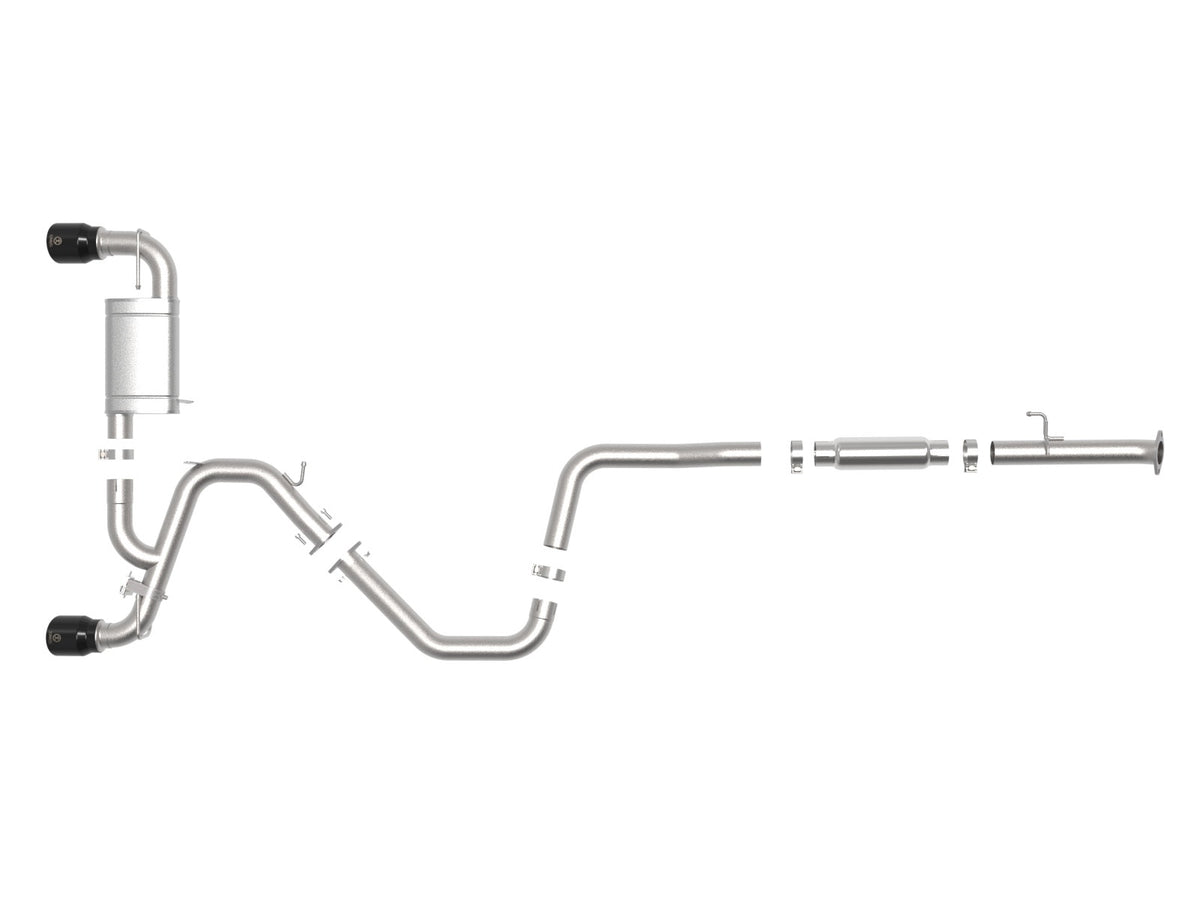 aFe Takeda 3 IN 304 Stainless Steel Cat-Back Exhaust System w/ Black Tip - Hyundai Veloster N 2021-2022