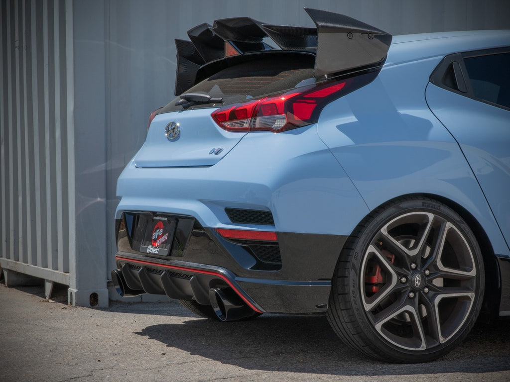 aFe Takeda 3 IN 304 Stainless Steel Cat-Back Exhaust System w/ Black Tip - Hyundai Veloster N 2021-2022