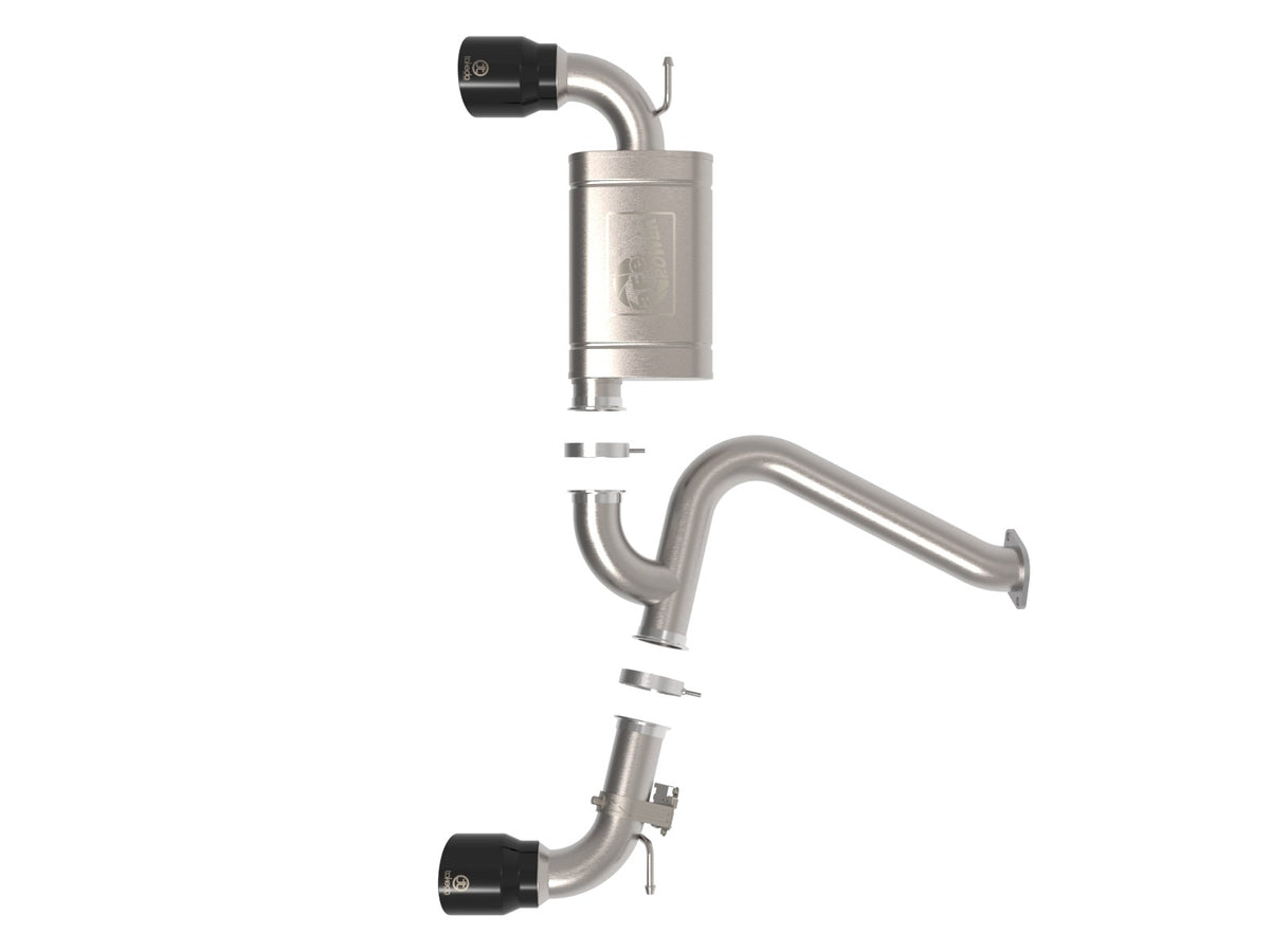 aFe Takeda 3 IN 304 Stainless Steel Axle-Back Exhaust System w/ Black Tip - Hyundai Kona N 2022-2023