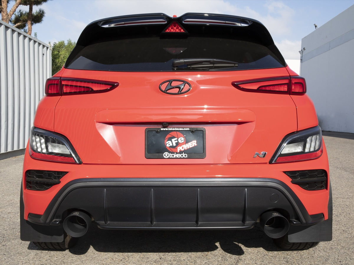aFe Takeda 3 IN 304 Stainless Steel Axle-Back Exhaust System w/ Black Tip - Hyundai Kona N 2022-2023