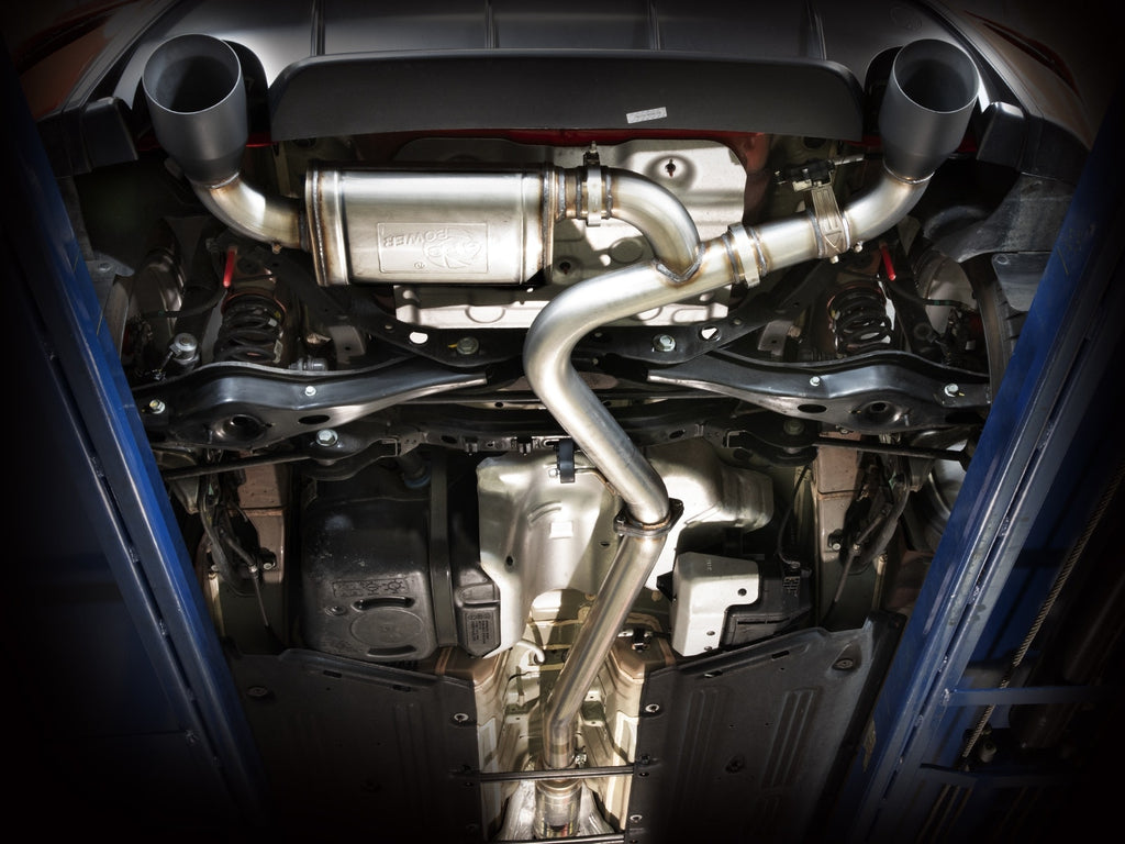 aFe Takeda 3 IN 304 Stainless Steel Axle-Back Exhaust System w/ Black Tip - Hyundai Kona N 2022-2023
