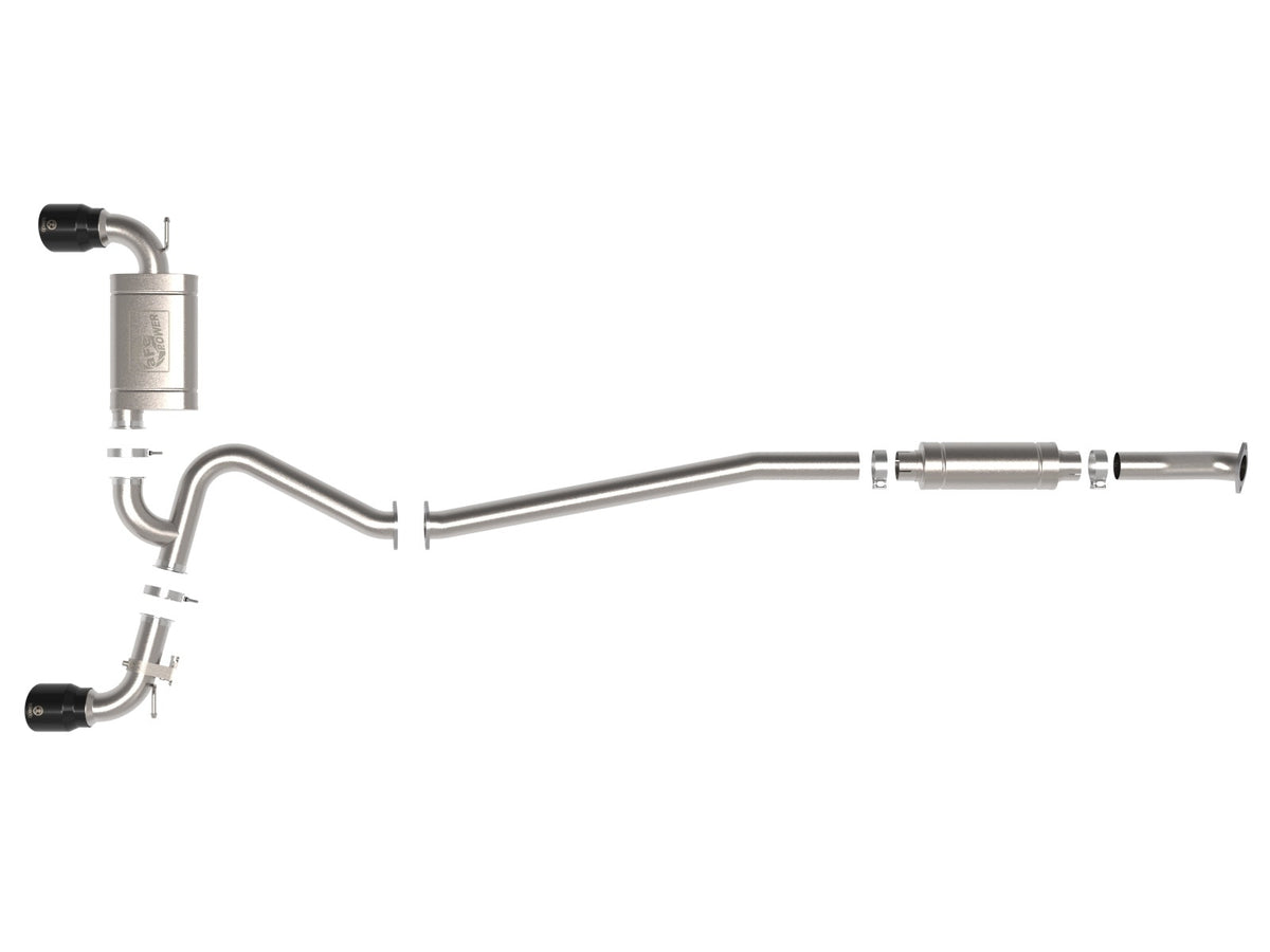 aFe Takeda 3 IN 304 Stainless Steel Cat-Back Exhaust System w/ Black Tip - Hyundai Kona N 2022-2023