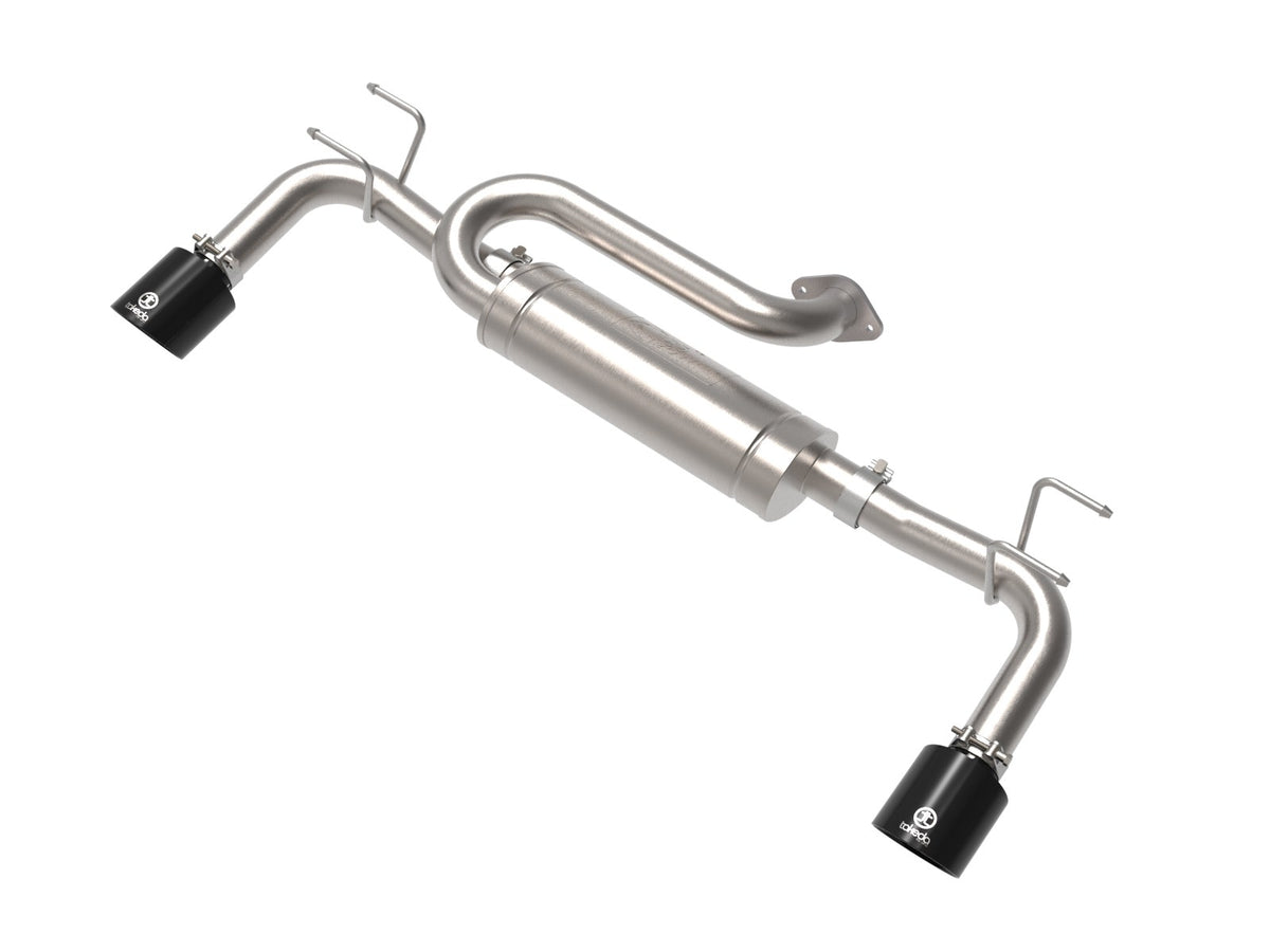 aFe Takeda 2-1/2 IN 304 Stainless Steel Axle-Back Exhaust System w/ Black Tip - Mazda CX-50 2023-2026