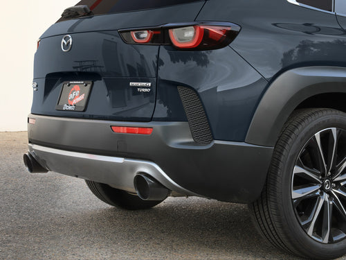 aFe Takeda 2-1/2 IN 304 Stainless Steel Axle-Back Exhaust System w/ Black Tip - Mazda CX-50 2023-2026
