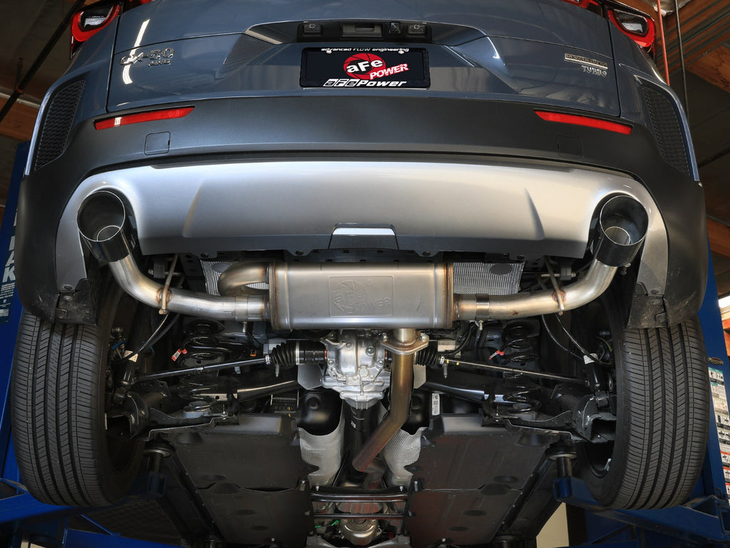 aFe Takeda 2-1/2 IN 304 Stainless Steel Axle-Back Exhaust System w/ Black Tip - Mazda CX-50 2023-2026