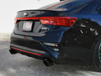 aFe Takeda 3 IN to 2-1/2 IN 304 Stainless Steel Axle-Back Exhaust Black Tip - Kia Forte GT 2020-2021