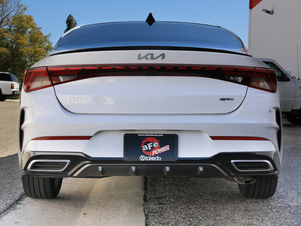 aFe Takeda 2-1/2 IN 304 Stainless Steel Cat-Back Exhaust System - Kia K5 2021-2024