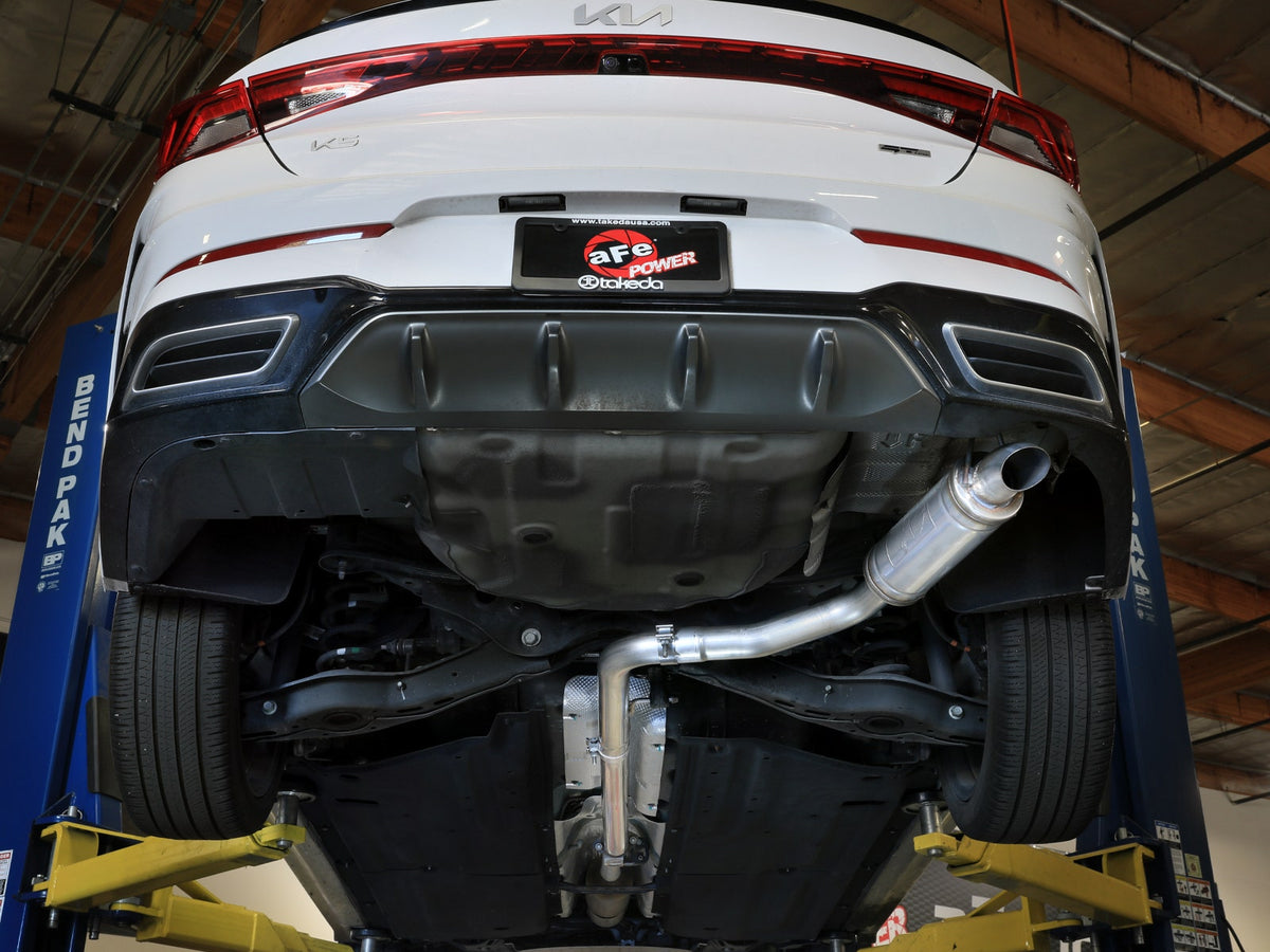 aFe Takeda 2-1/2 IN 304 Stainless Steel Cat-Back Exhaust System - Kia K5 2021-2024