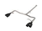 aFe Takeda 3 IN to 2-1/2 IN 304 Stainless Steel Axle-Back Exhaust System w/ Black Tip - Kia K5 GT 2021-2024