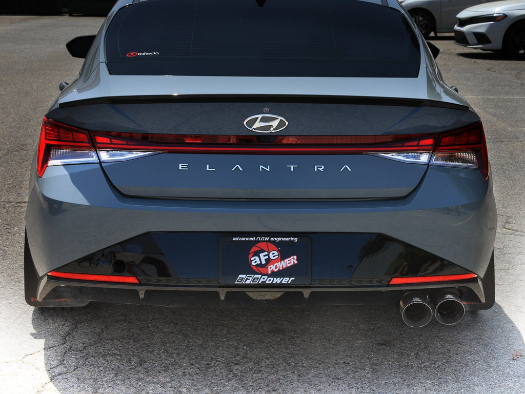 aFe Takeda 3 IN 304 Stainless Steel Axle-Back Exhaust System w/ Black Tip - Hyundai Elantra N Line 2021-2026