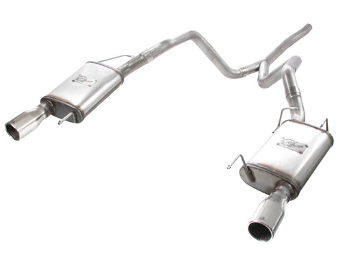 aFe MACH Force-Xp 2-1/2 IN 409 Stainless Steel Cat-Back Exhaust System - Ford Mustang 2005-2009