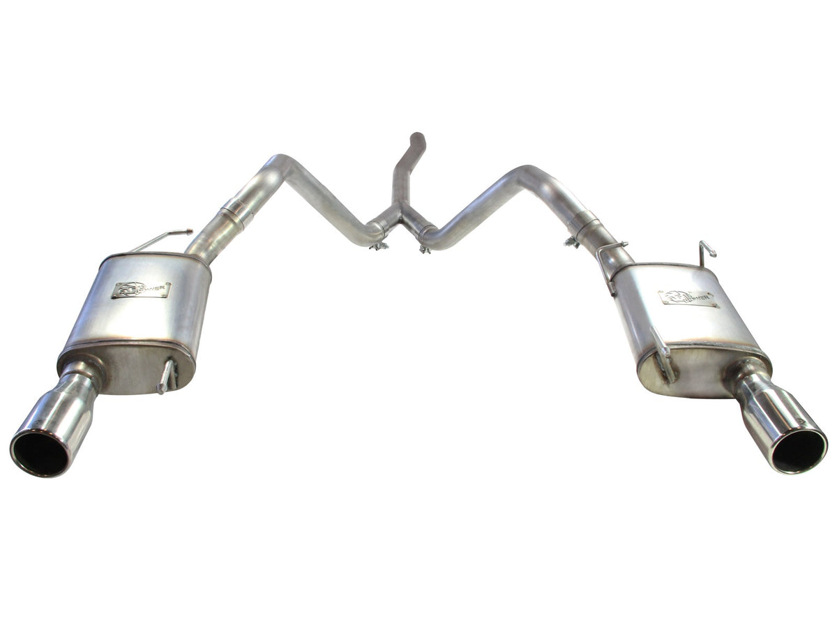 aFe MACH Force-Xp 2-1/2 IN 409 Stainless Steel Cat-Back Exhaust System - Ford Mustang 2005-2009