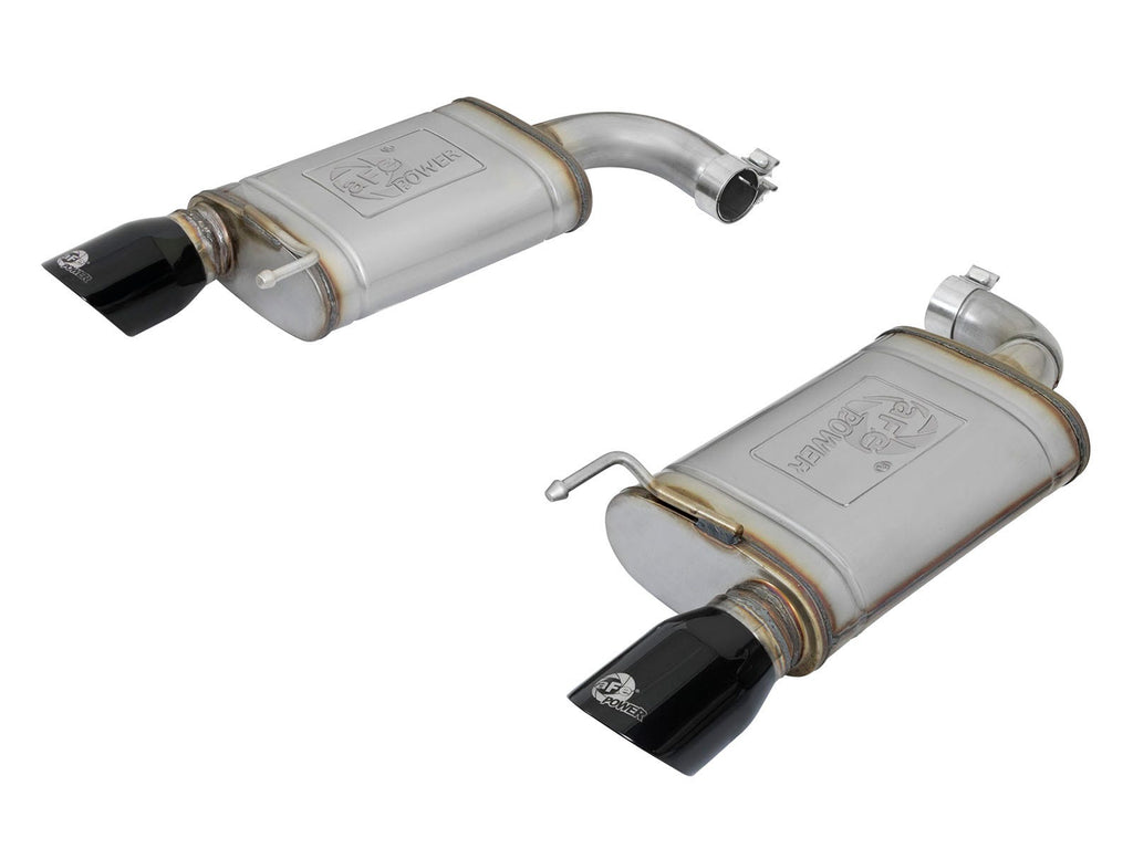 aFe MACH Force-Xp 2-1/2 IN 409 Stainless Steel Axle-Back Exhaust System - Ford Mustang 2015-2023