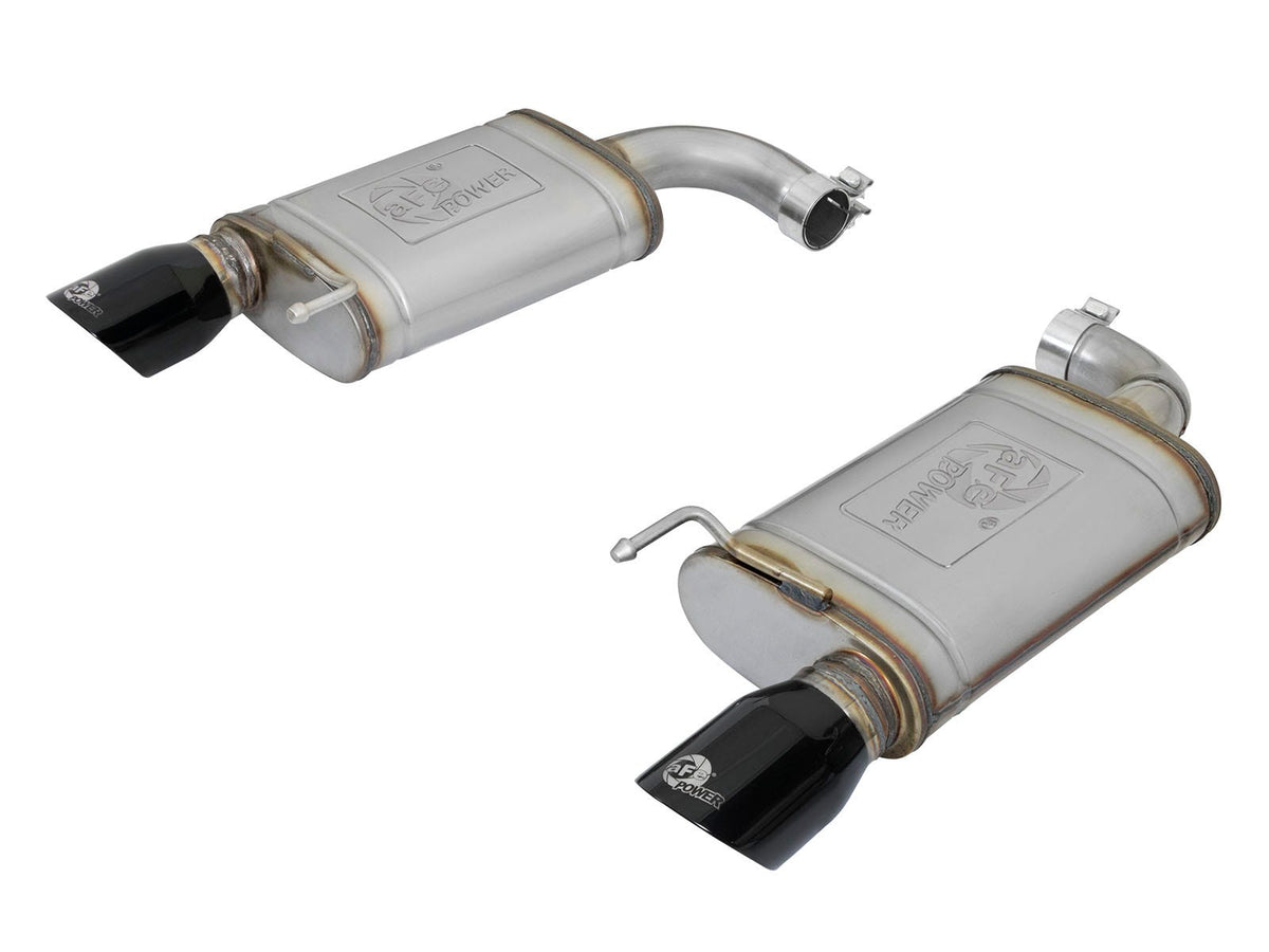 aFe MACH Force-Xp 2-1/2 IN 409 Stainless Steel Axle-Back Exhaust System - Ford Mustang 2015-2023