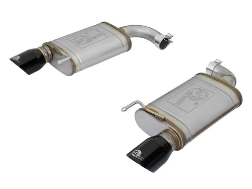 aFe MACH Force-Xp 2-1/2 IN 409 Stainless Steel Axle-Back Exhaust System - Ford Mustang 2015-2023