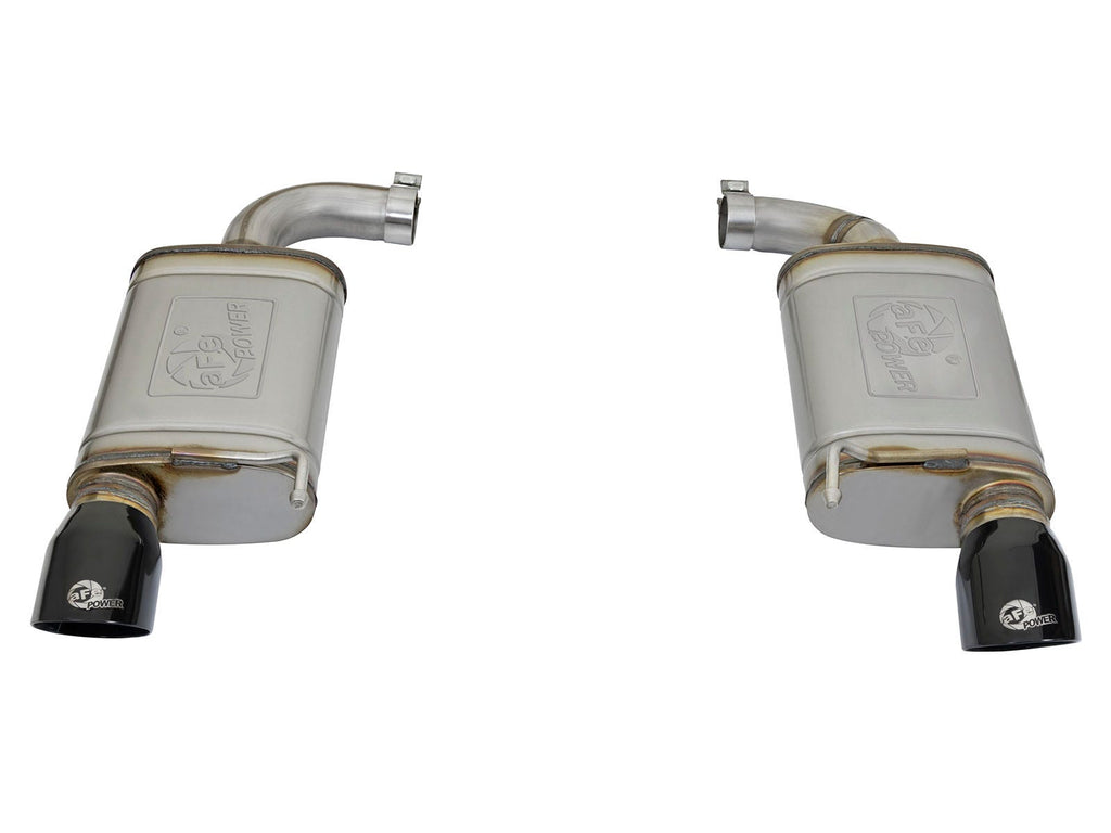aFe MACH Force-Xp 2-1/2 IN 409 Stainless Steel Axle-Back Exhaust System - Ford Mustang 2015-2023