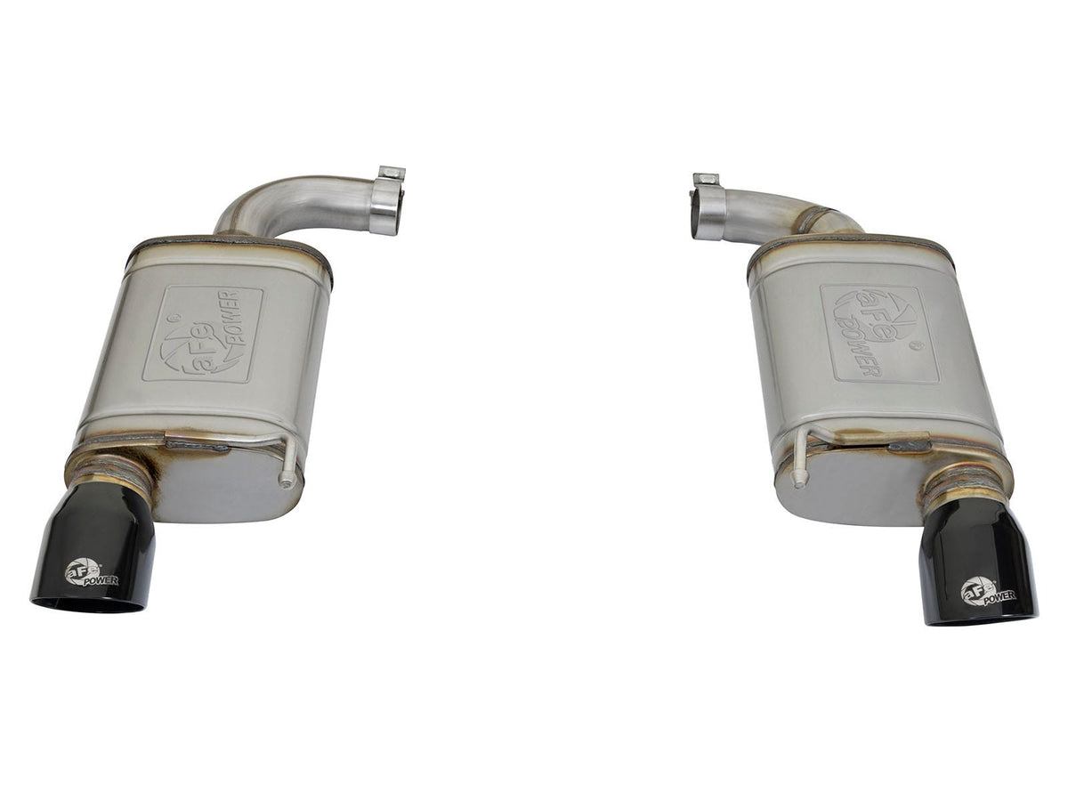 aFe MACH Force-Xp 2-1/2 IN 409 Stainless Steel Axle-Back Exhaust System - Ford Mustang 2015-2023