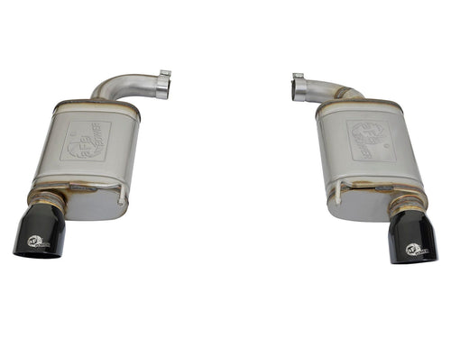 aFe MACH Force-Xp 2-1/2 IN 409 Stainless Steel Axle-Back Exhaust System - Ford Mustang 2015-2023