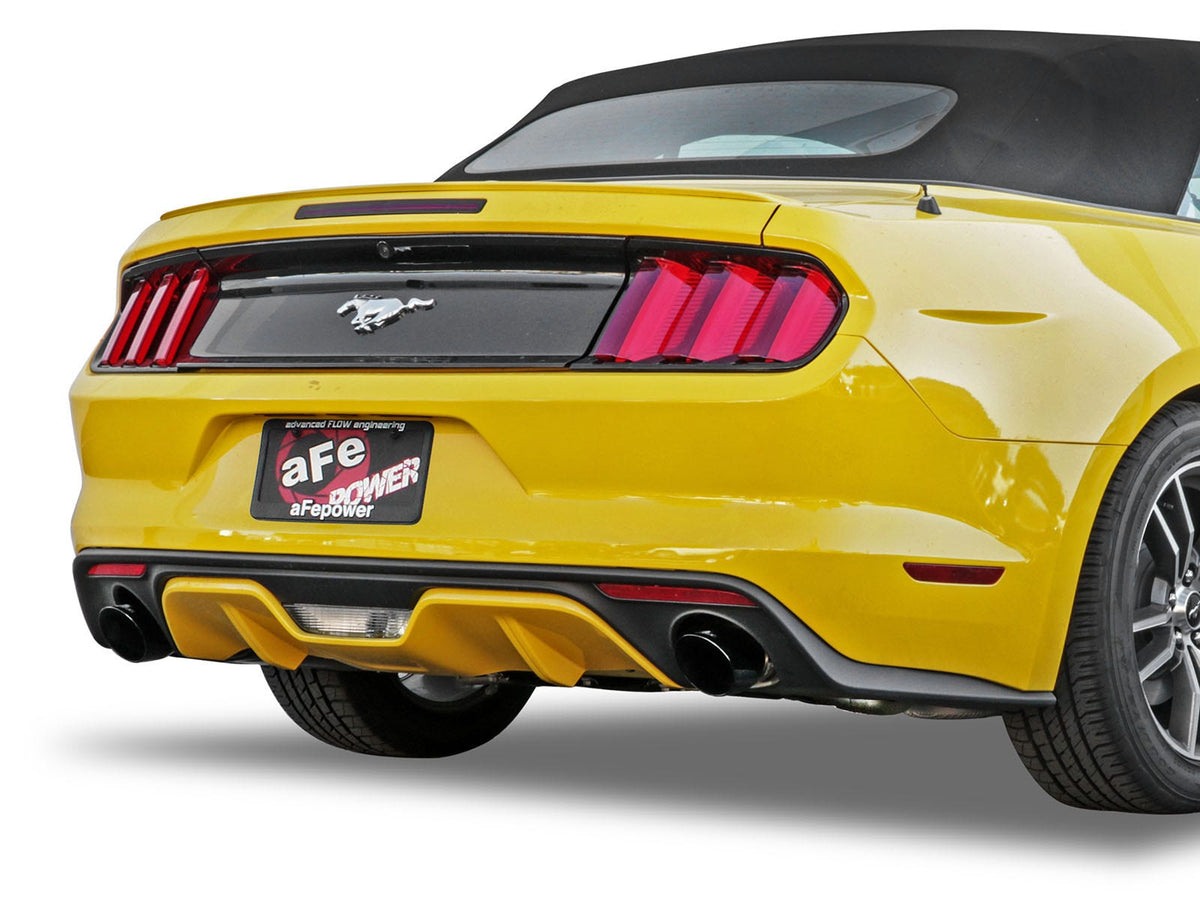 aFe MACH Force-Xp 2-1/2 IN 409 Stainless Steel Axle-Back Exhaust System - Ford Mustang 2015-2023