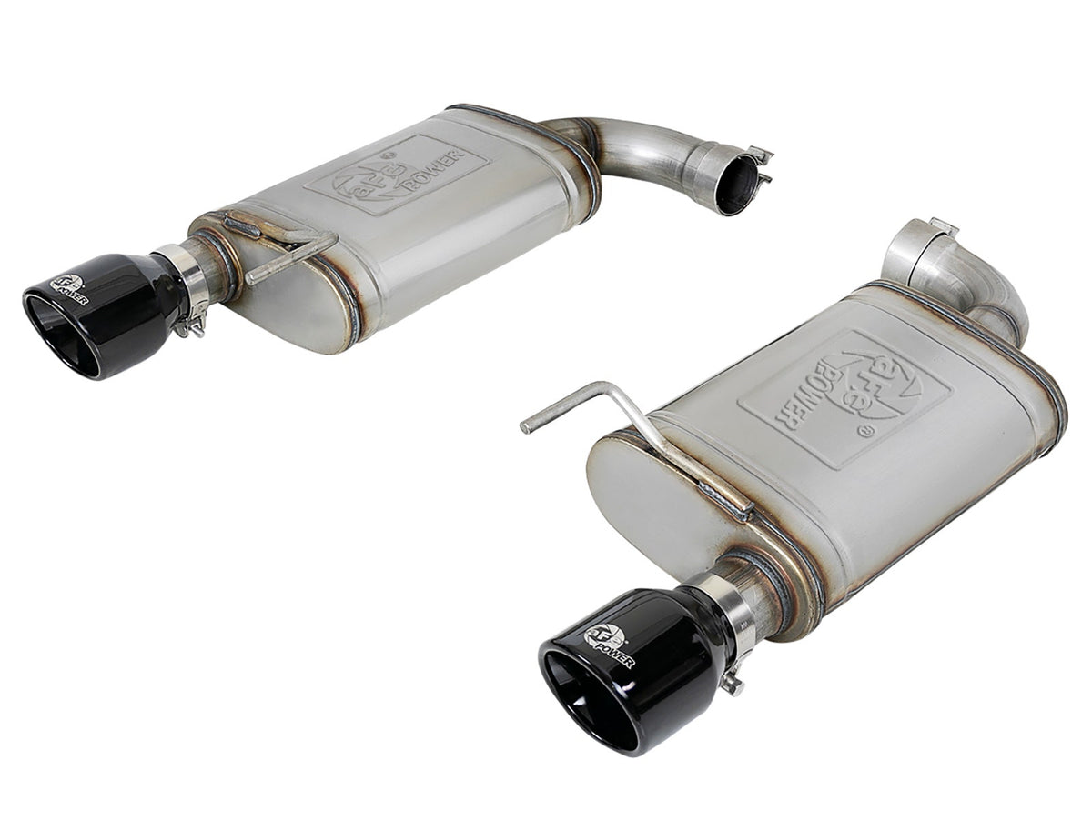 aFe MACH Force-Xp 2-1/2 IN 409 Stainless Steel Axle-Back Exhaust System - Ford Mustang GT 2015-2017