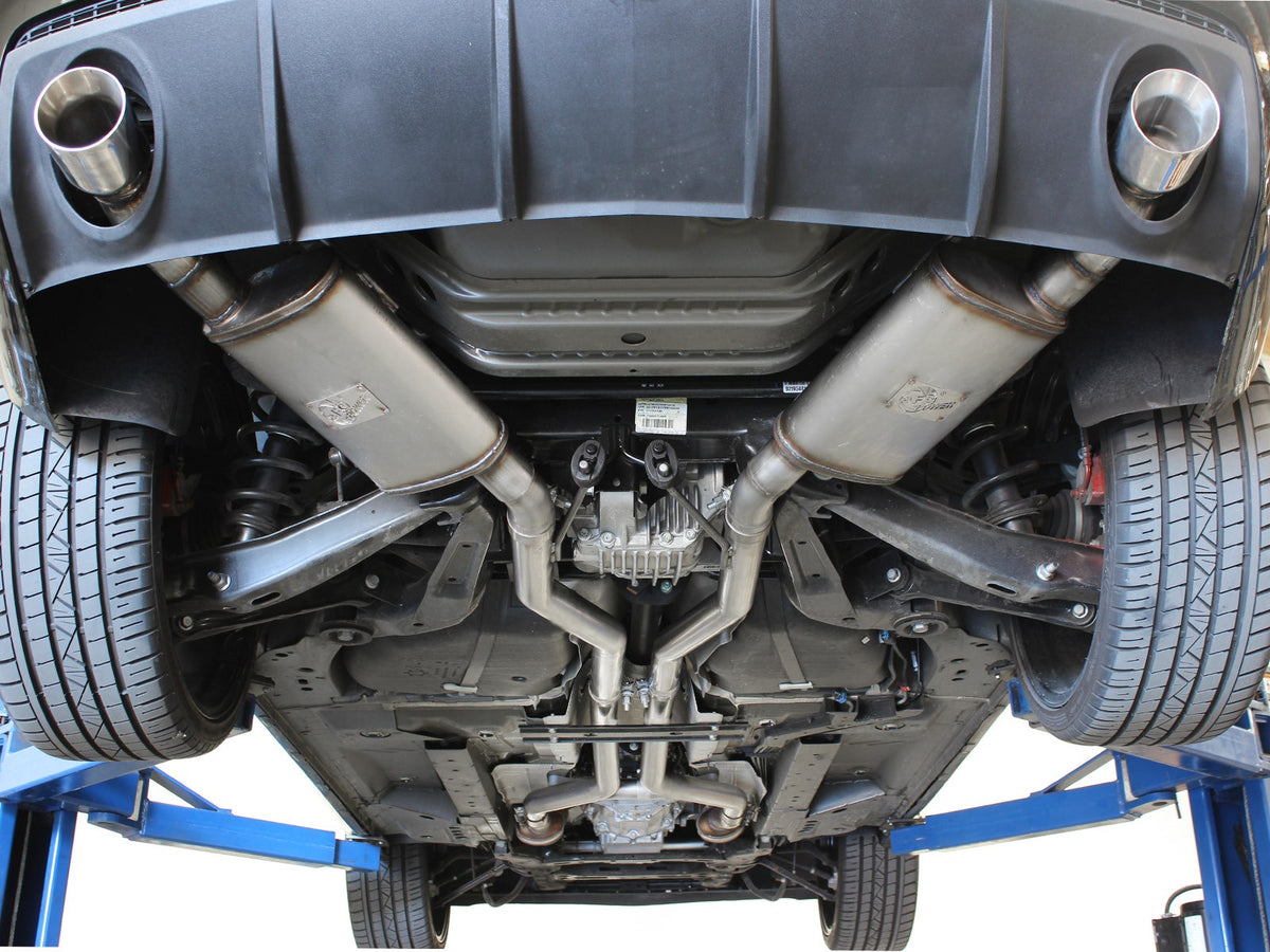 aFe MACH Force-Xp 2-1/2 IN 409 Stainless Steel Cat-Back Exhaust System - Chevrolet Camaro 2010-2013