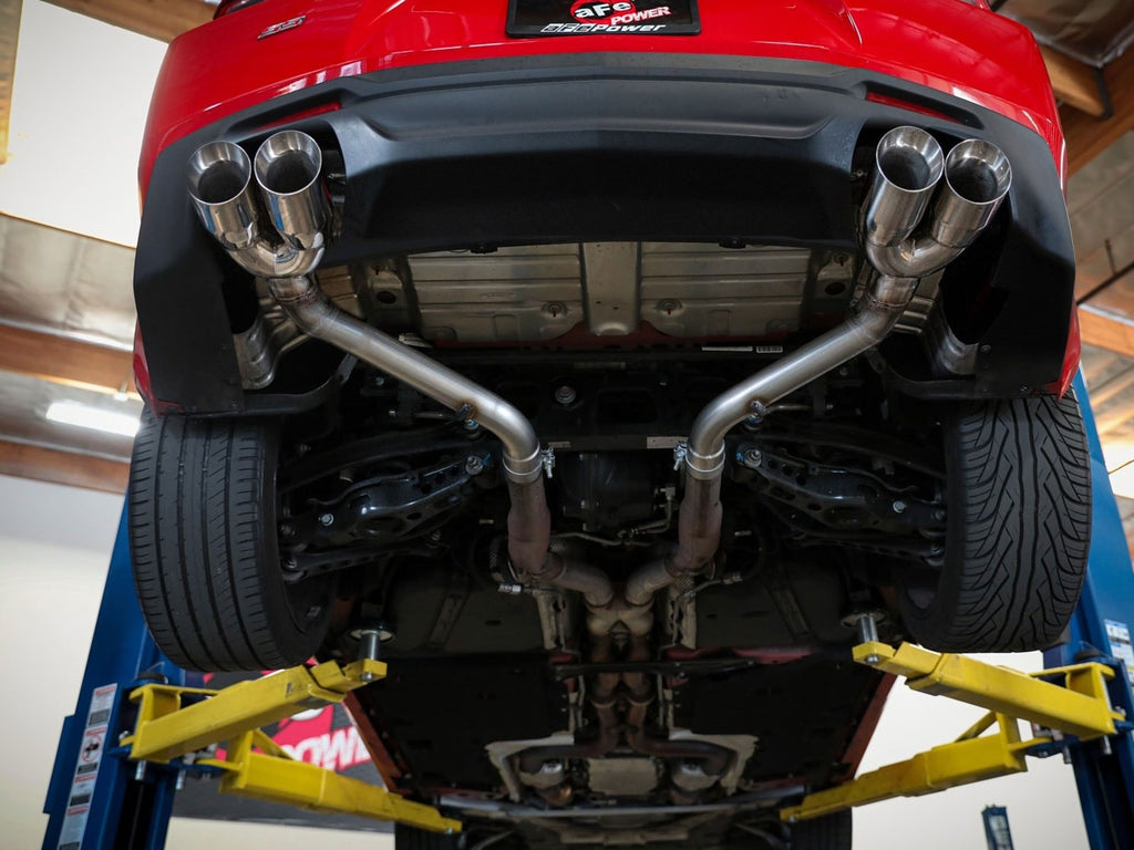 aFe MACH Force-Xp 3 IN 409 Stainless Steel Axle-Back Exhaust System w/o Muffler - Chevrolet Camaro SS 2016-2024