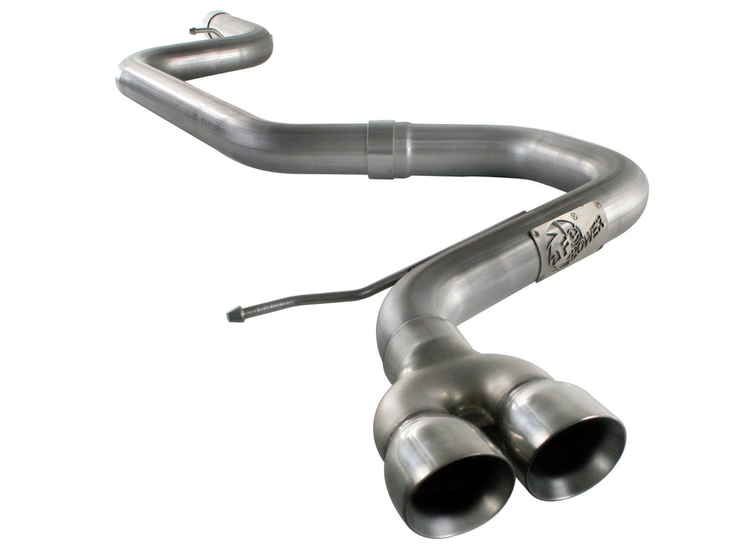 aFe Large Bore-HD 2-1/2 IN 409 Stainless Steel Cat-Back Exhaust System - VW Golf TDI 2011-2014