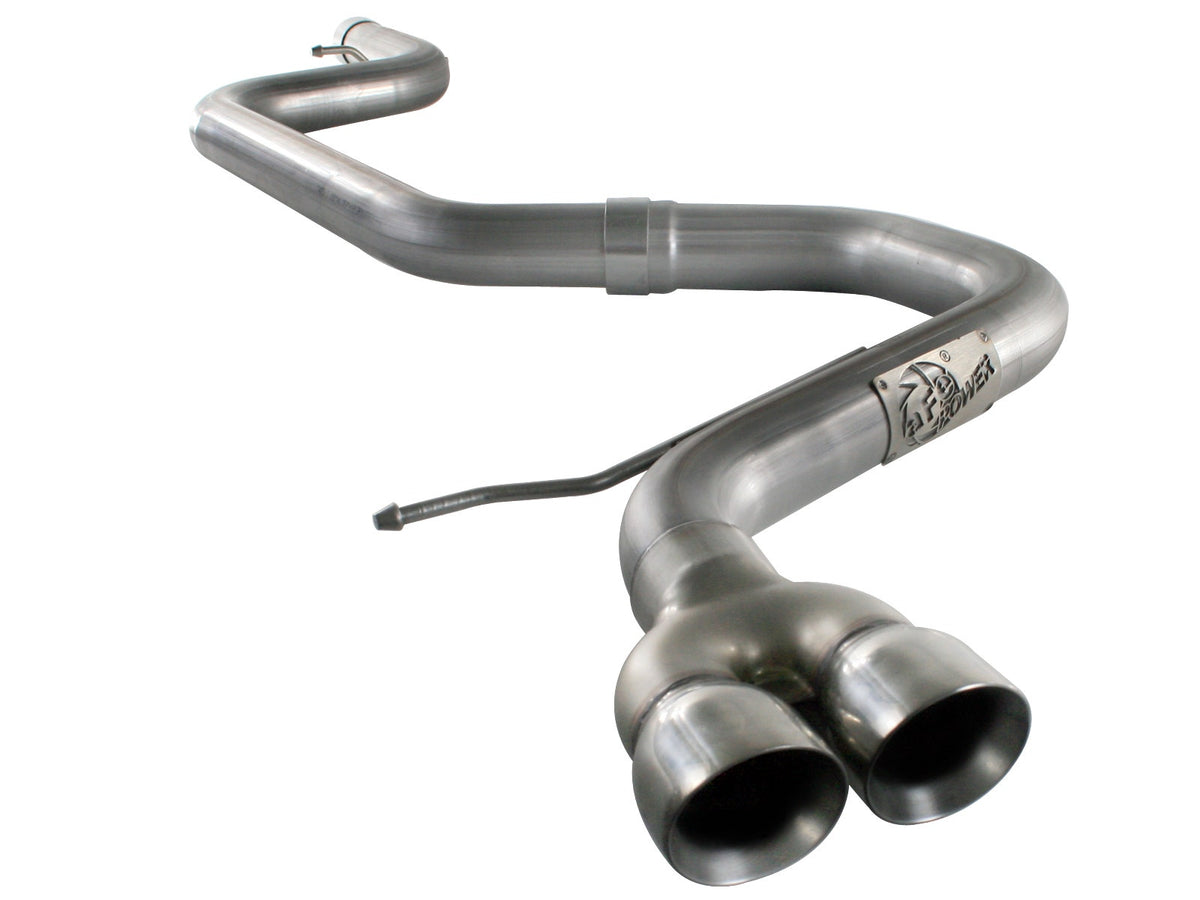aFe Large Bore-HD 2-1/2 IN 409 Stainless Steel Cat-Back Exhaust System - VW Golf TDI 2011-2014