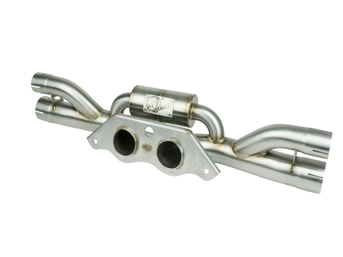 aFe MACH Force-Xp 304 Stainless Steel Secondary Muffler Delete Pipe - Porsche 911 GT3 991 2014-2019