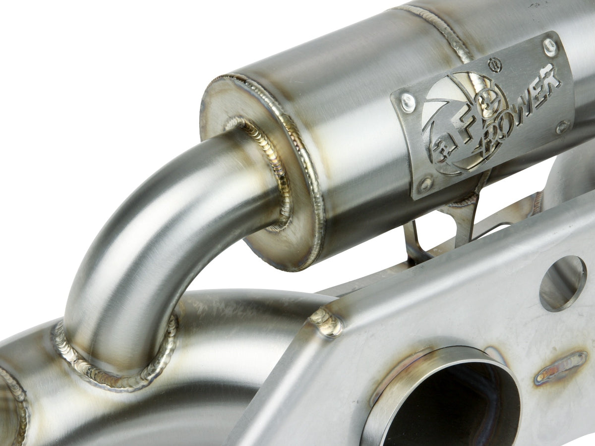 aFe MACH Force-Xp 304 Stainless Steel Secondary Muffler Delete Pipe - Porsche 911 GT3 991 2014-2019