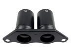 aFe MACH Force-Xp 4 IN 304 Stainless Steel Bolt-On Exhaust Tips Satin Black - Porsche 911 GT3 991 2014-2019