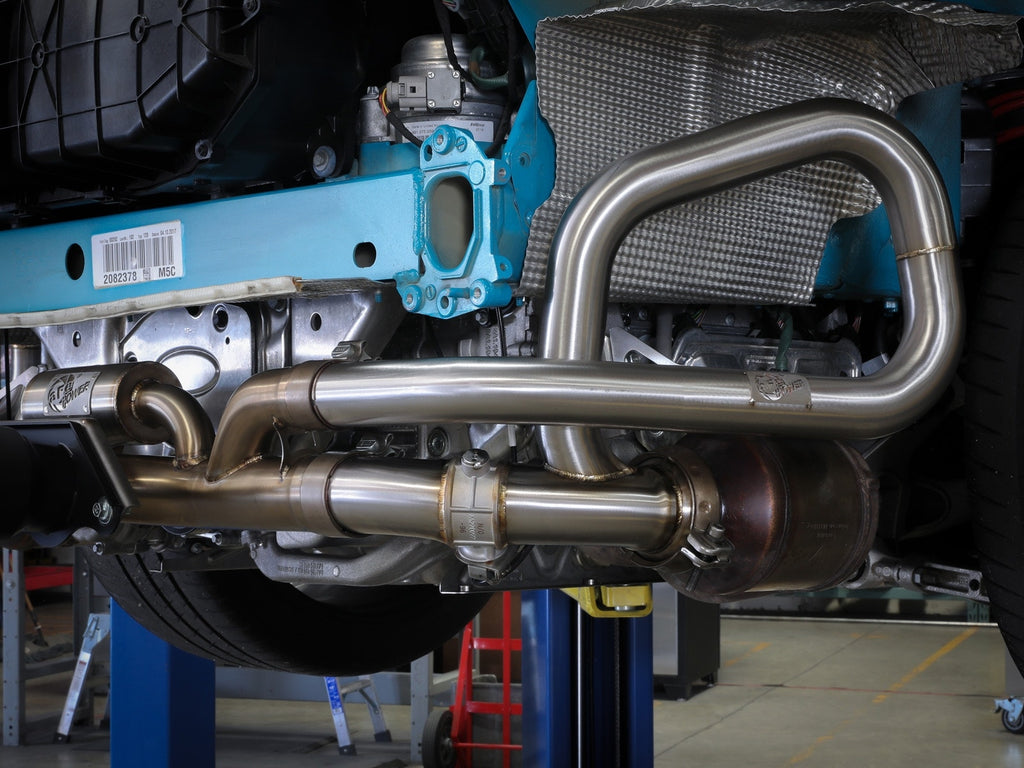 aFe MACH Force-Xp 304 Stainless Steel Primary Muffler Delete Pipe - Porsche 911 GT3 991 2014-2019