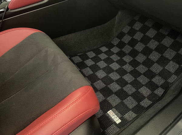Phase 2 Motortrend (P2M) Checkered Carpet Race Floor Mats - Acura Integra DE5 (2023+)