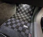 Phase 2 Motortrend (P2M) Checkered Carpet Race Floor Mats - Chevrolet C6 Corvette (2007.5-2013)
