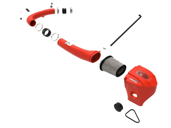 aFe Power Momentum GT Red Edition Cold Air Intake System w/ Pro DRY S - Chrysler 300 V6 (2011-2014)