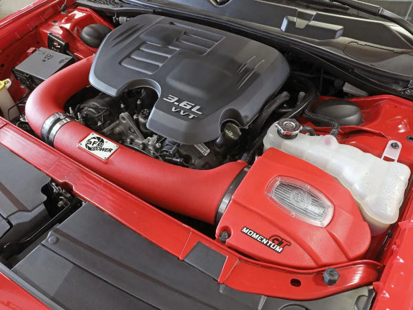 aFe Power Momentum GT Red Edition Cold Air Intake System w/ Pro DRY S - Chrysler 300 V6 (2011-2014)