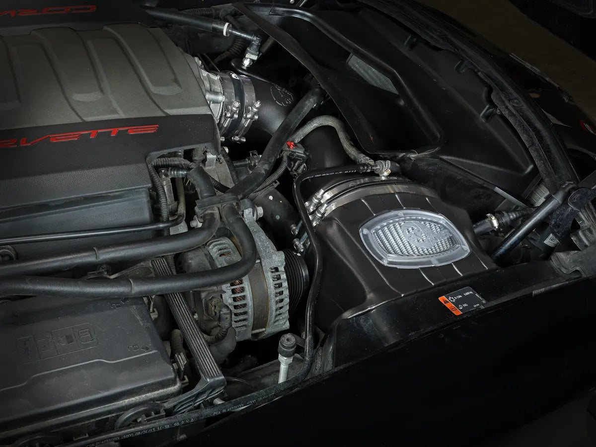 aFe Momentum CAI Cold Air Intake w/ Pro Dry S - Chevrolet Corvette Stingray (C7) V8-6.2L (2014-2019)