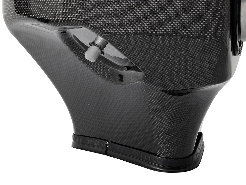 aFe Black Series Momentum Carbon Fiber Cold Air Intake System w/ Dual Filter - Dodge Challenger/Charger SRT Hellcat 2015-2016