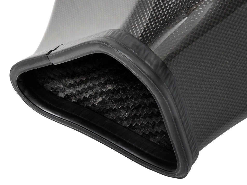 aFe Black Series Momentum Carbon Fiber Cold Air Intake System w/ Dual Filter - Dodge Challenger/Charger SRT Hellcat 2015-2016