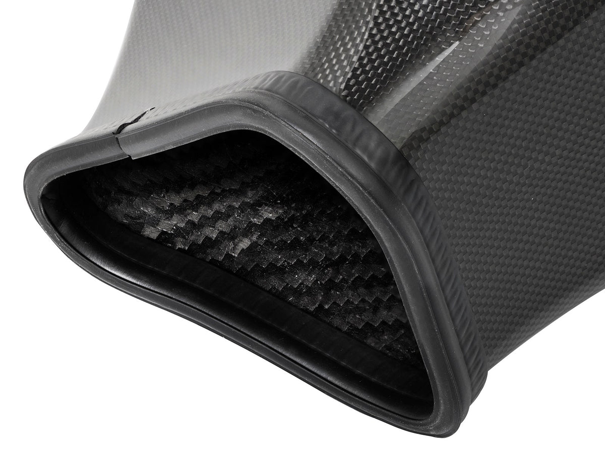 aFe Black Series Momentum Carbon Fiber Cold Air Intake System w/ Dual Filter - Dodge Challenger/Charger SRT Hellcat 2015-2016