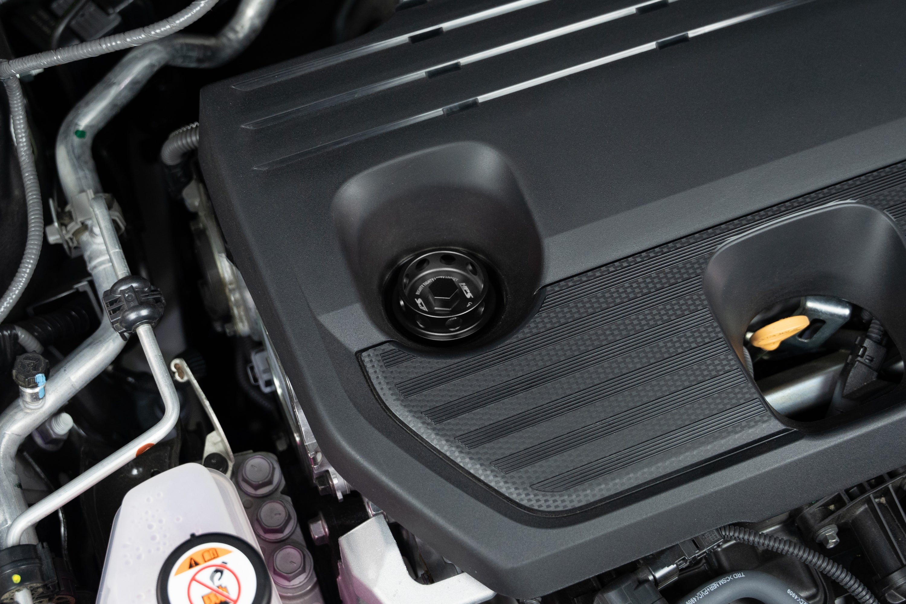 HPS Performance Billet Aluminum Engine Oil Filler Cap, Black, 5269-105WB