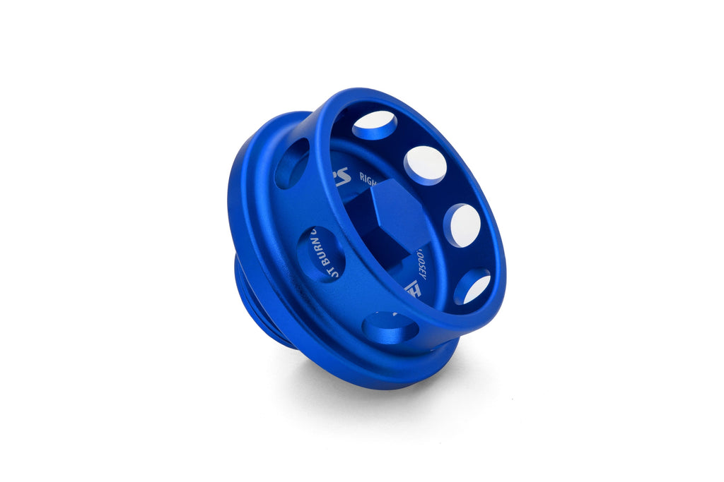 HPS Performance Billet Aluminum Engine Oil Filler Cap, Blue, 5269-108BL