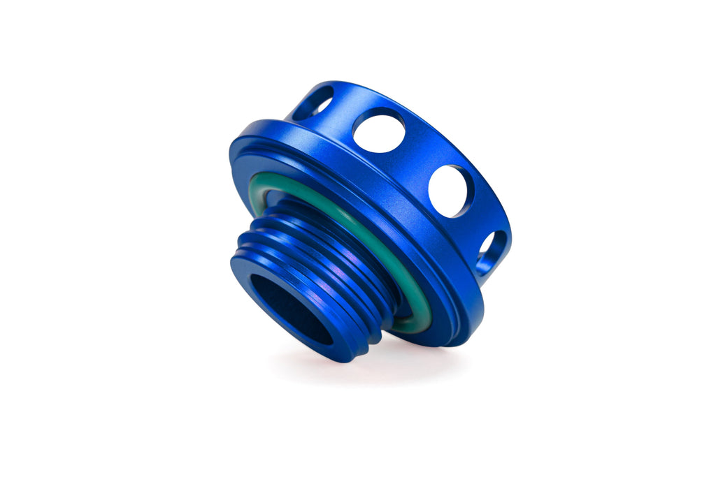 HPS Performance Billet Aluminum Engine Oil Filler Cap, Blue, 5269-108BL