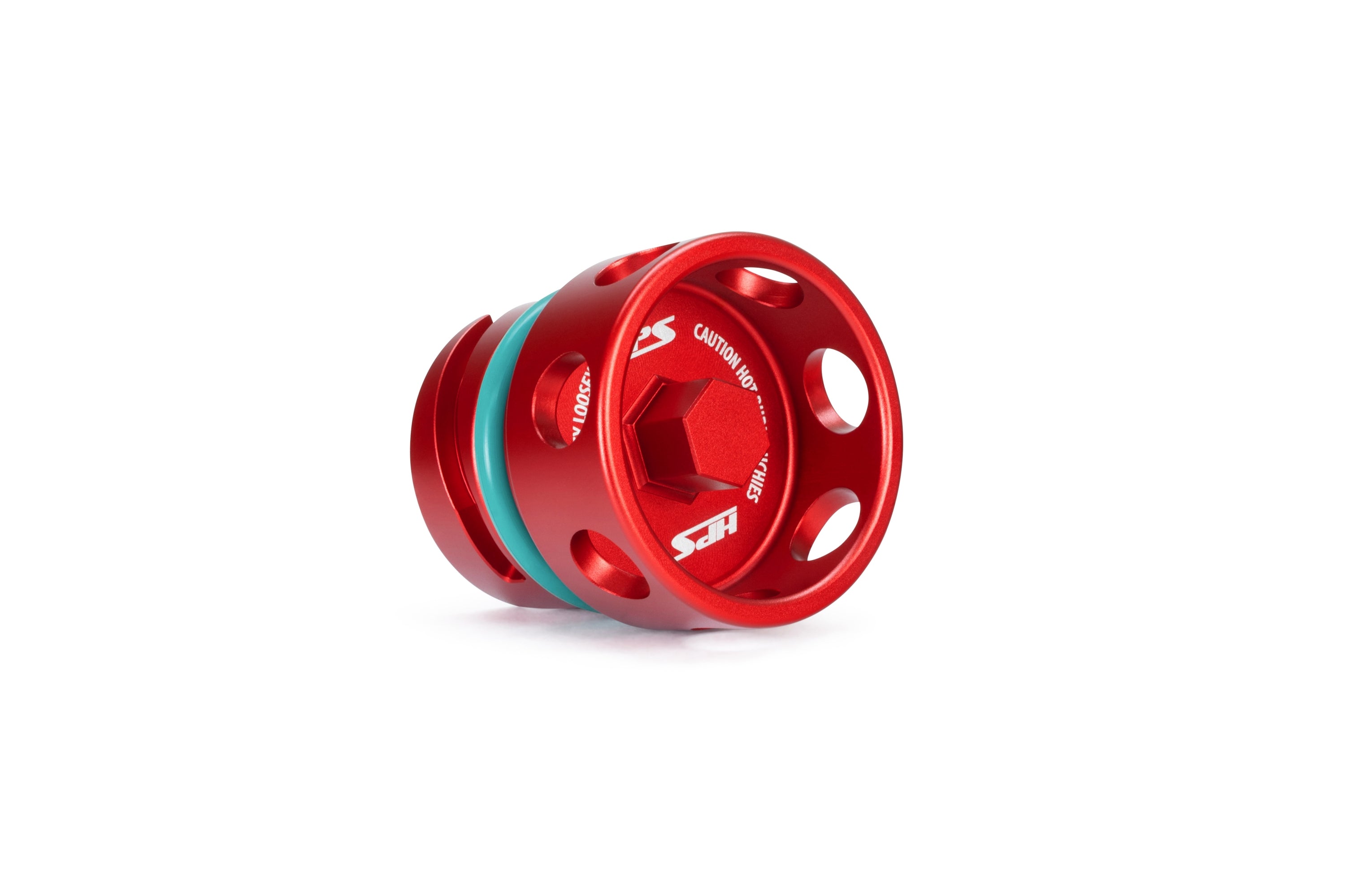 HPS Performance Billet Aluminum Engine Oil Filler Cap, Red, 5269-110R