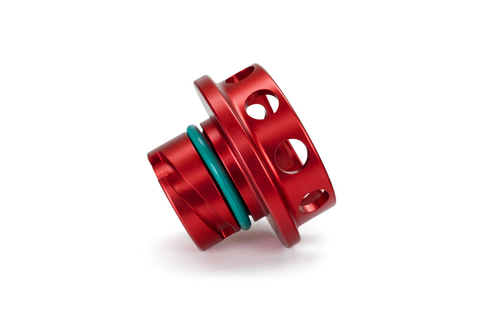 HPS Performance Billet Aluminum Engine Oil Filler Cap, Red, 5269-111R