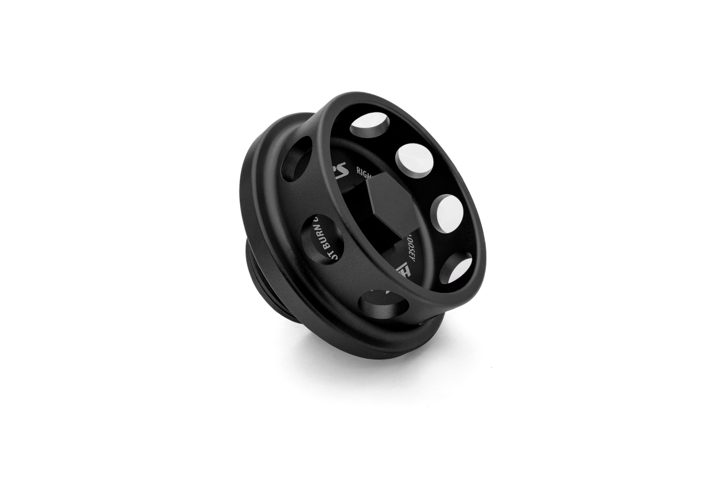 HPS Performance Billet Aluminum Engine Oil Filler Cap, Black, 5269-111WB