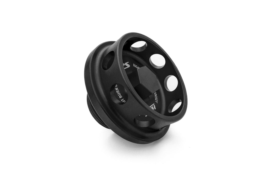 HPS Performance Billet Aluminum Engine Oil Filler Cap, Black, 5269-106WB
