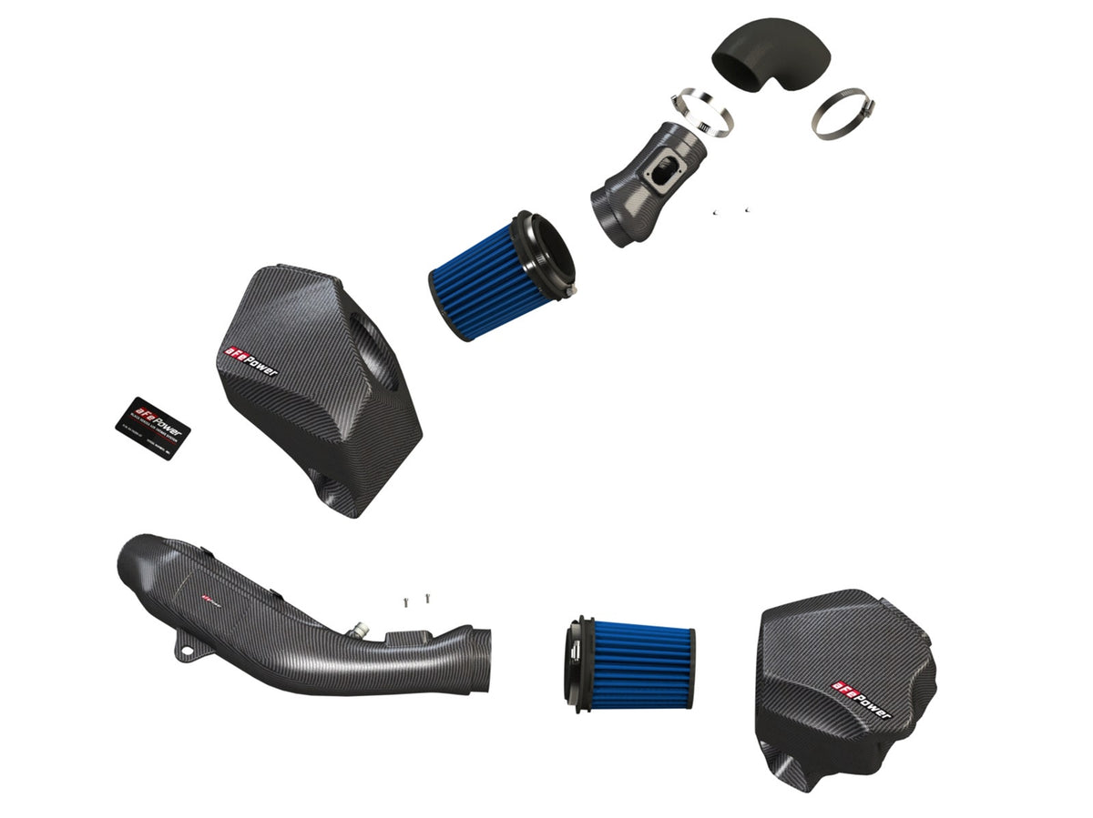 aFe Black Series Momentum Carbon Fiber Cold Air Intake System w/ Pro 5R Filter - BMW M2 Competition (F87) 2019-2021/M3/M4 (F80/82/83) 2015-2020