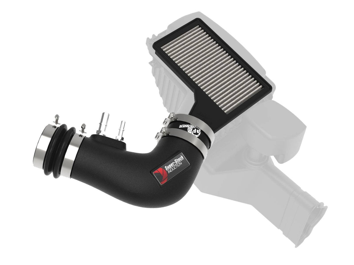 aFe Super Stock Induction System w/ Pro DRY S Filter - Ford Mustang 2015-2017